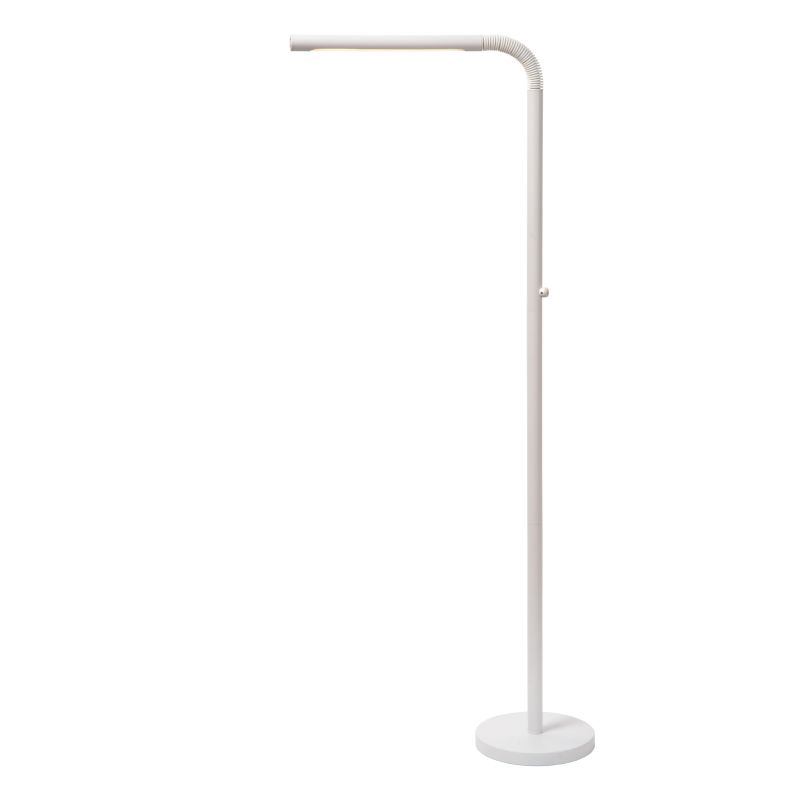 Lucide GILLY - Dobíjacia stojaca lampa na čítanie - Batéria - LED Dim. - 1x3W 2700K - Biela
